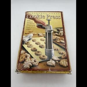 Williams Sonoma Kuhn Rikon Cookie Press with Nozzles and Disks New Open Box